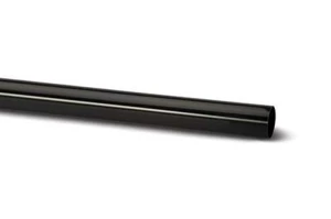 Polypipe RR123B Round Downpipe Black, 68mm x 4m